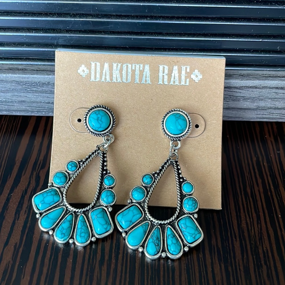 Faux Turquoise Earrings